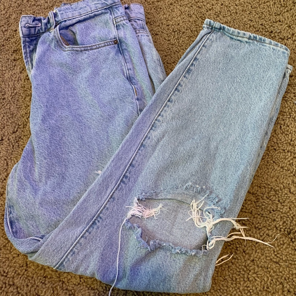 Pacsun light wash mom jeans